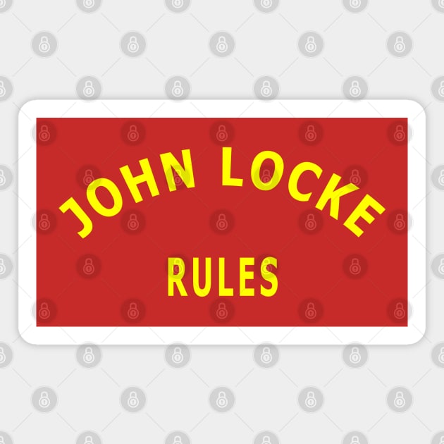 John Locke Rules Magnet by Lyvershop